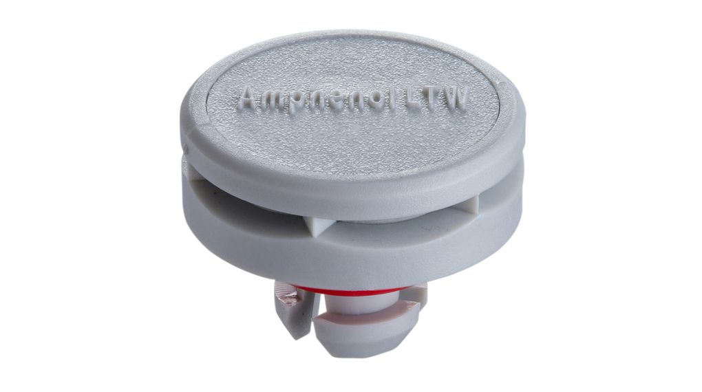Drukverlichtingsventilator, polyimide, insteekbaar, grijs/groen, 13mm, IP68